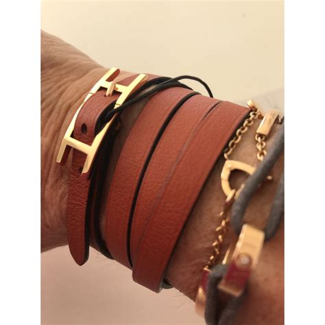 bracelet en cuir hermes